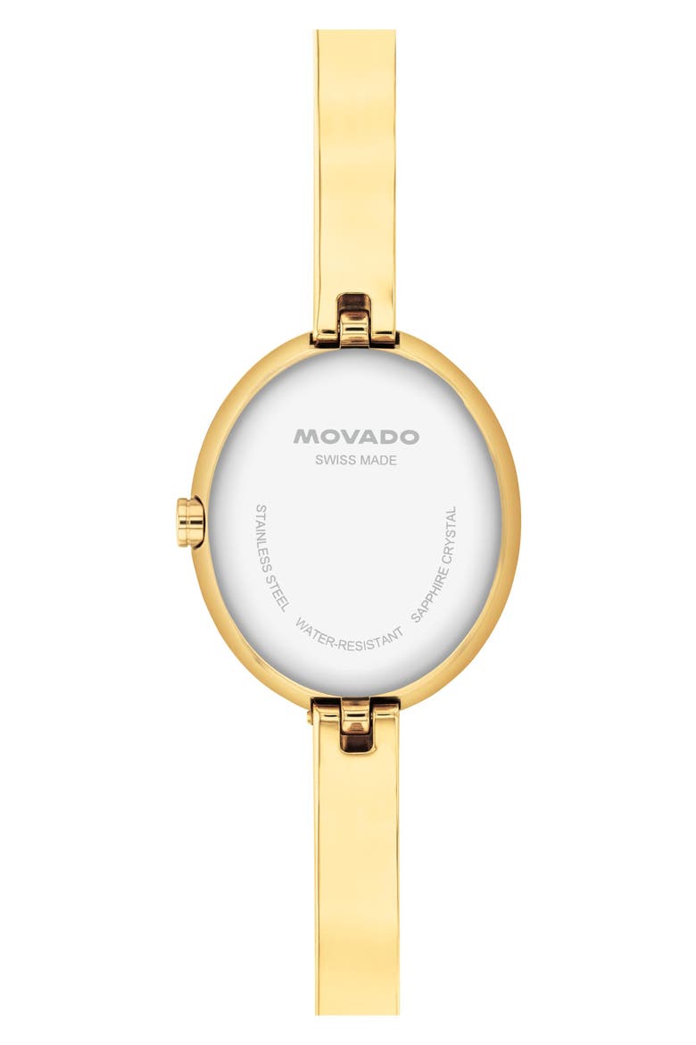 Museum Oval Bangle Watch, 22mm x 26mm, Alternate, color, SILVER DIAL