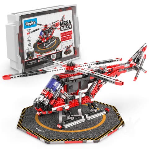 870 Piece Helicopter Model Toy Building Set