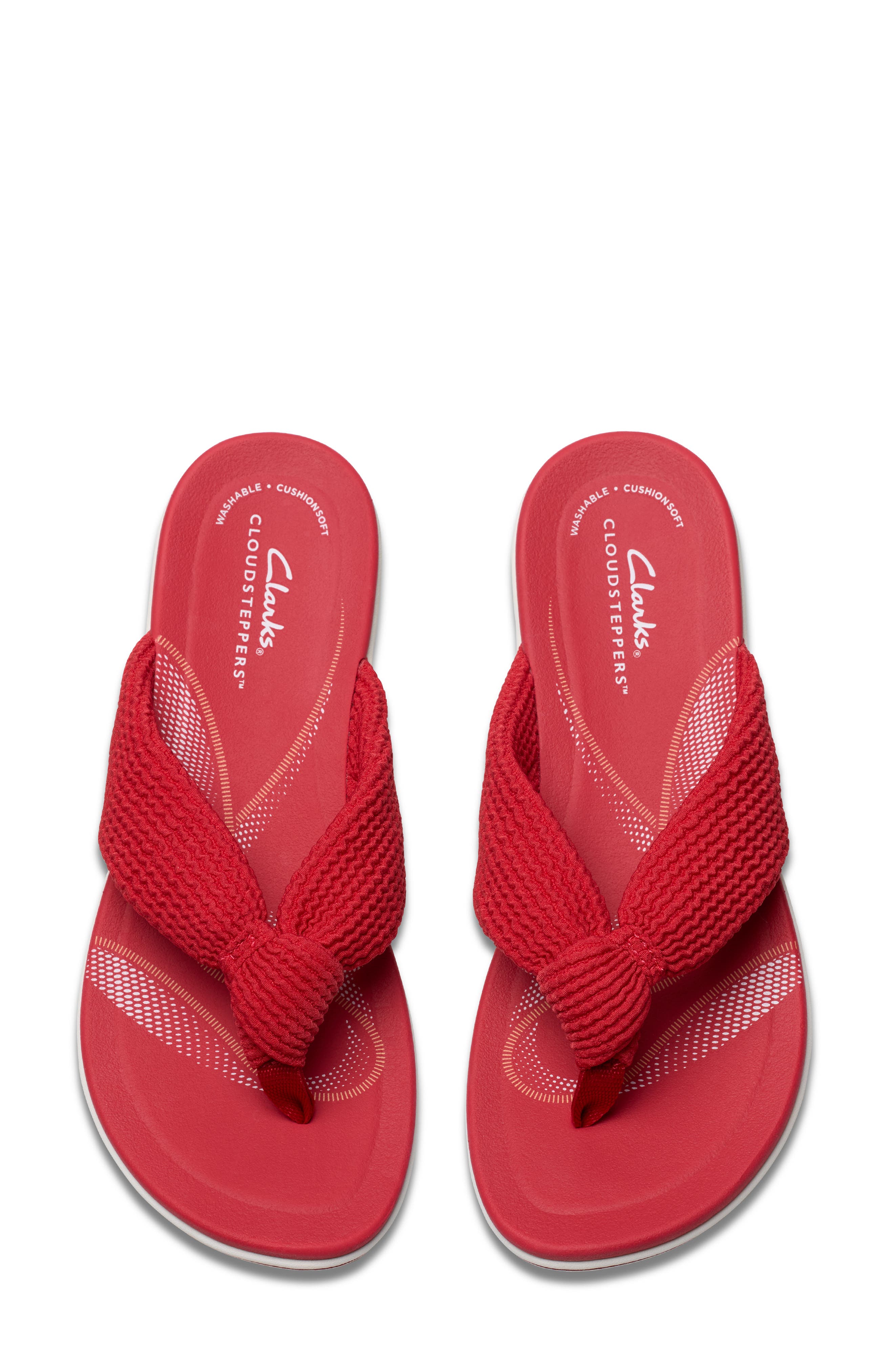 Clarks<sup>®</sup> Breezerae Erin Wedge Sandal, Alternate, color, Cherry