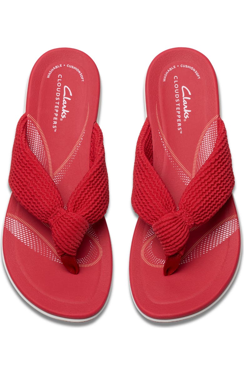 Clarks<sup>®</sup> Breezerae Erin Wedge Sandal, Alternate, color, Cherry