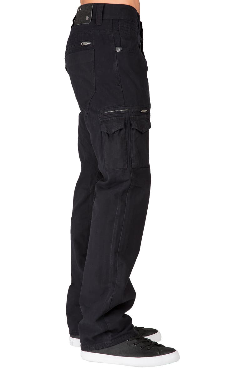 LEVEL 7 Cargo Jeans, Alternate, color, Black