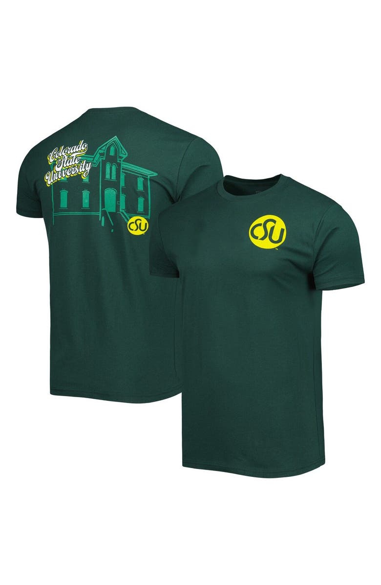 IMAGE ONE Men's Green Colorado State Rams Mascot Scenery Premium T-Shirt, Main, color,