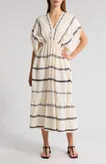 lemlem Leila Plunge Cover-Up Dress