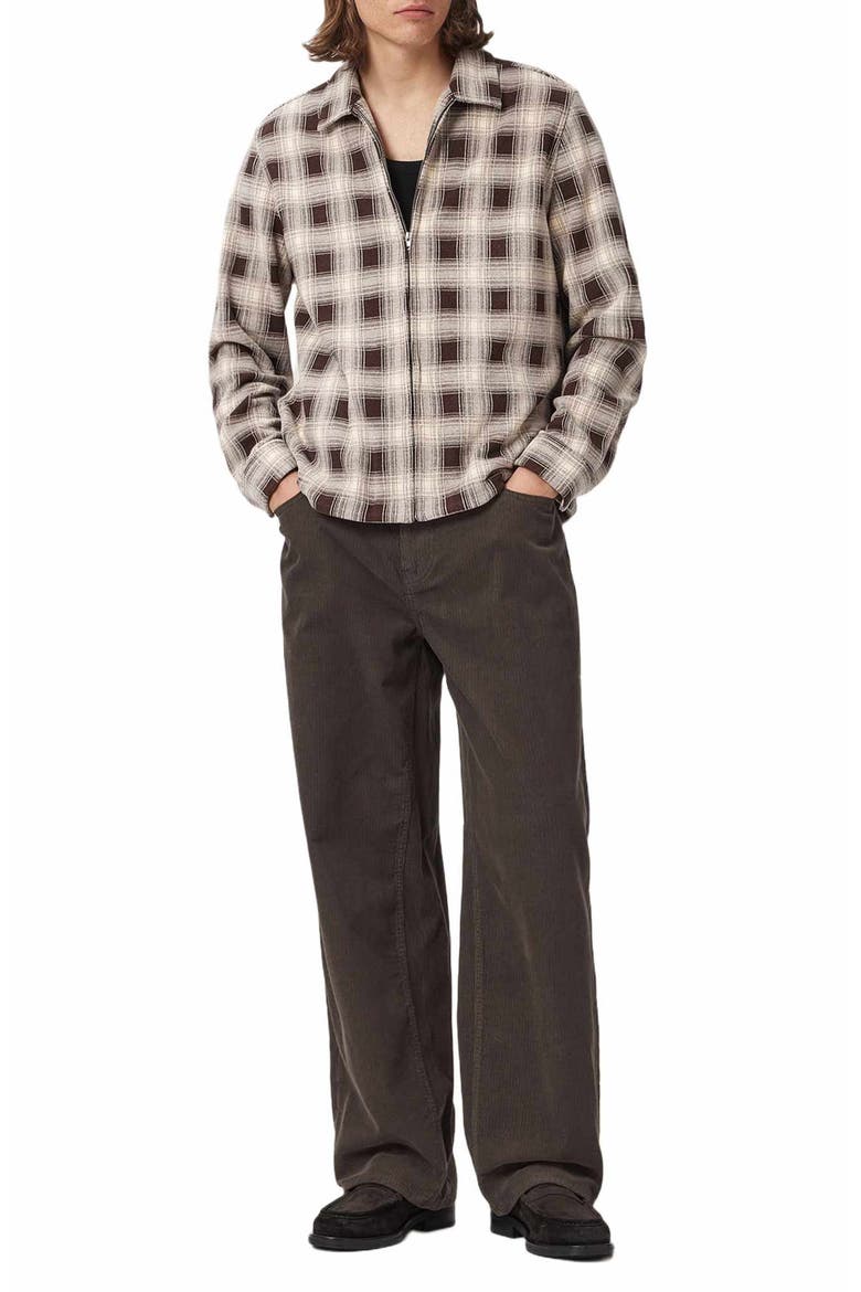 Rivet Corduroy Straight Leg Jeans, Alternate, color, DARK BROWN