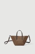 Brunello Cucinelli BC Duo mini bag in suede with monili