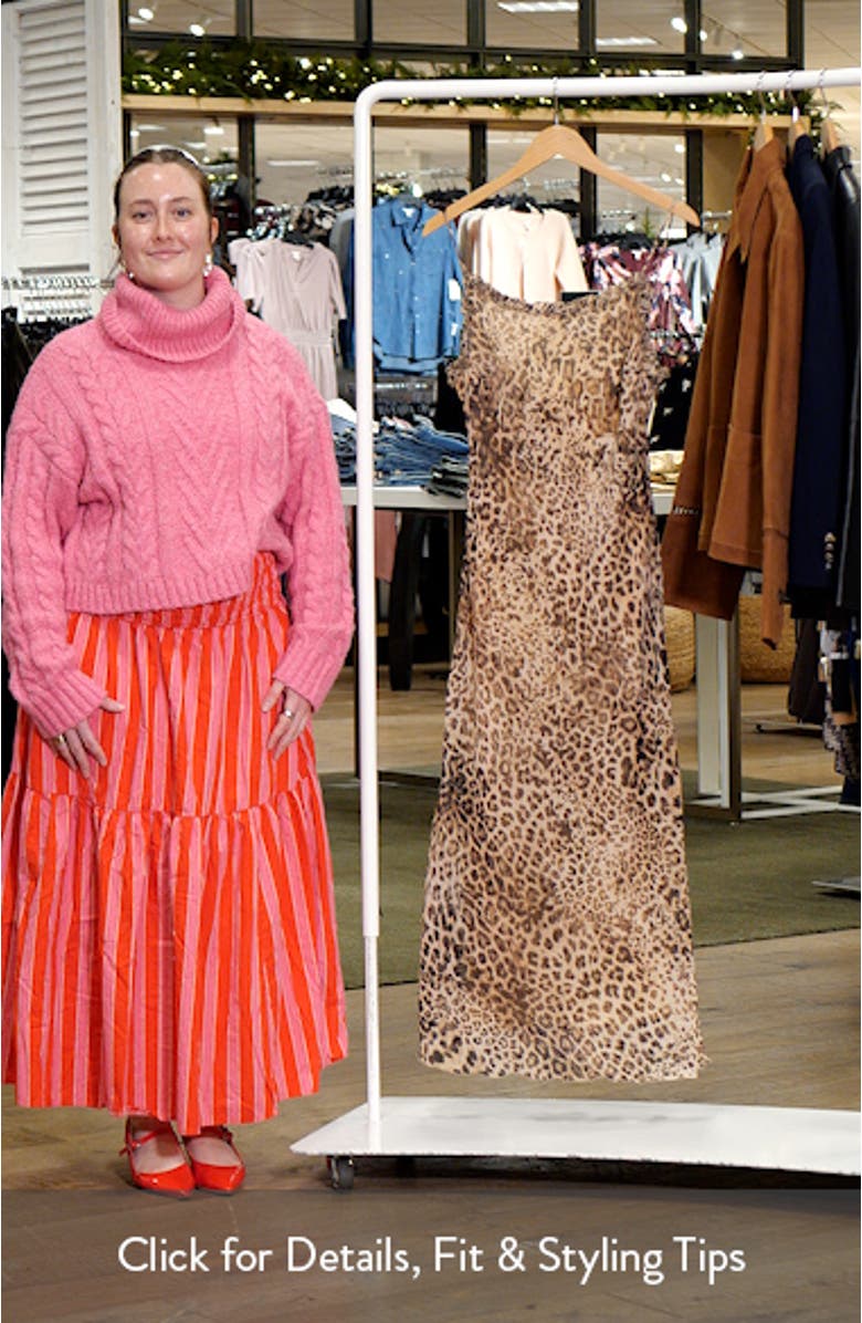 Animal Print Midi Dress, sales video thumbnail