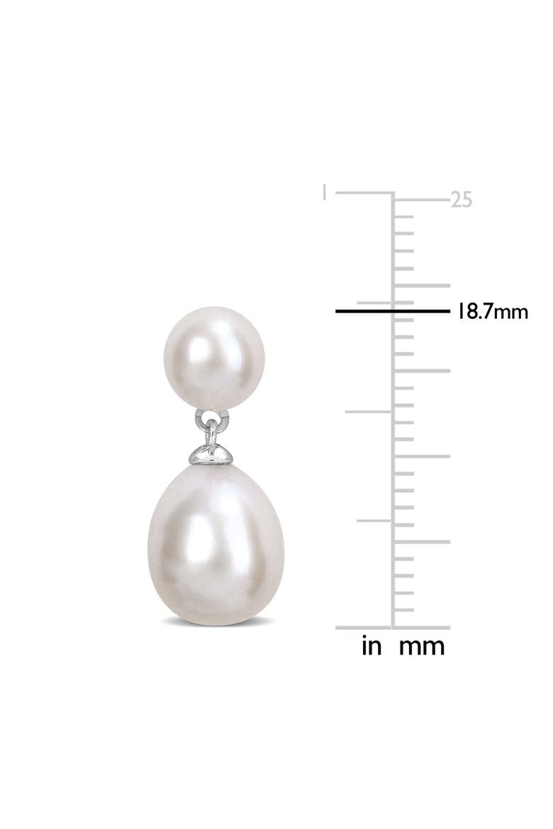 Cultured Freshwater Pearl Earrings, Alternate, color, WHITE