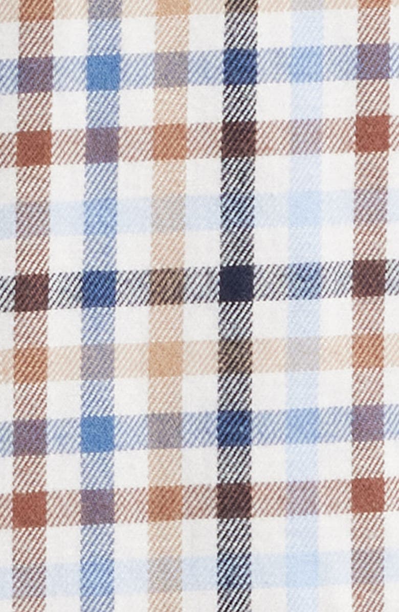 Brax Daniel Check Flannel Button-Down Shirt, Alternate, color, 22-Dark Navy