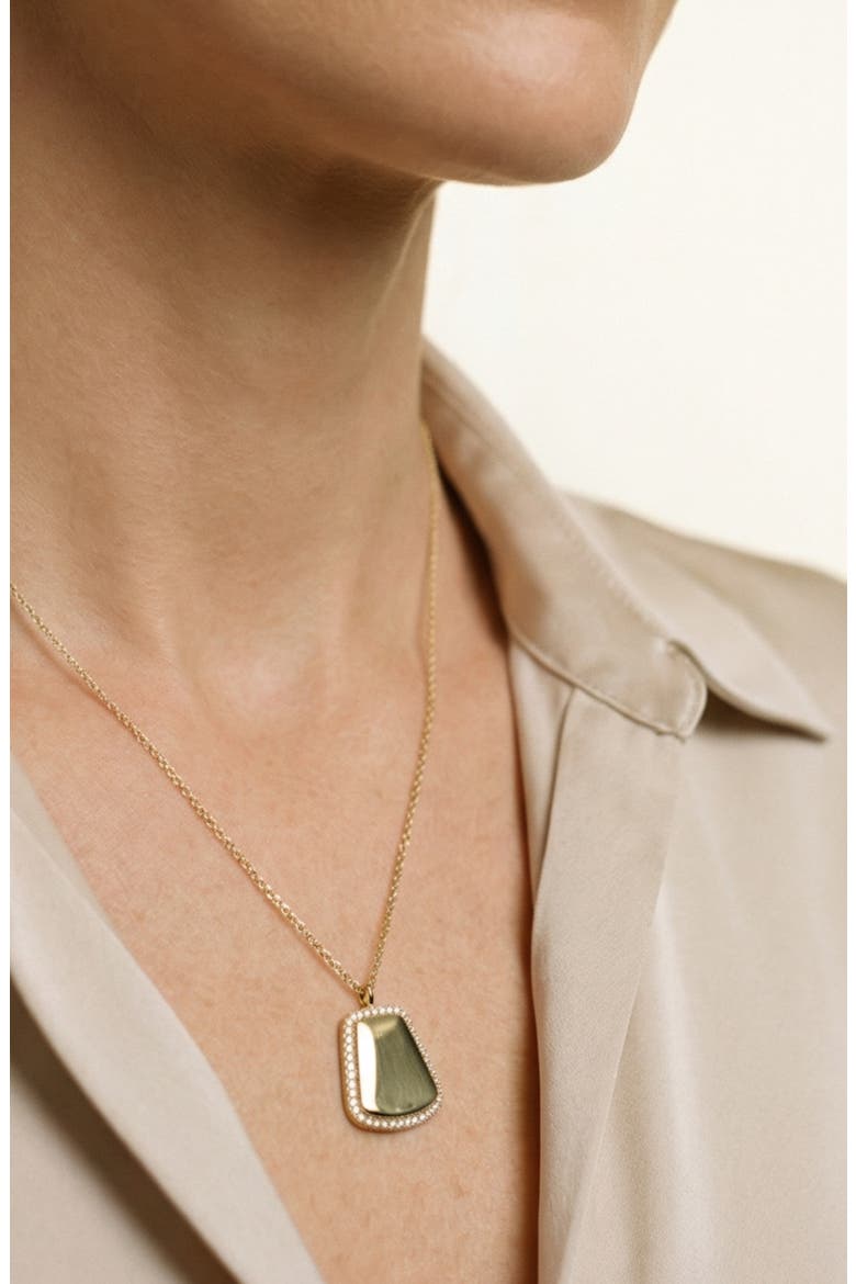Tag Pendant Necklace, Alternate, color, GOLD