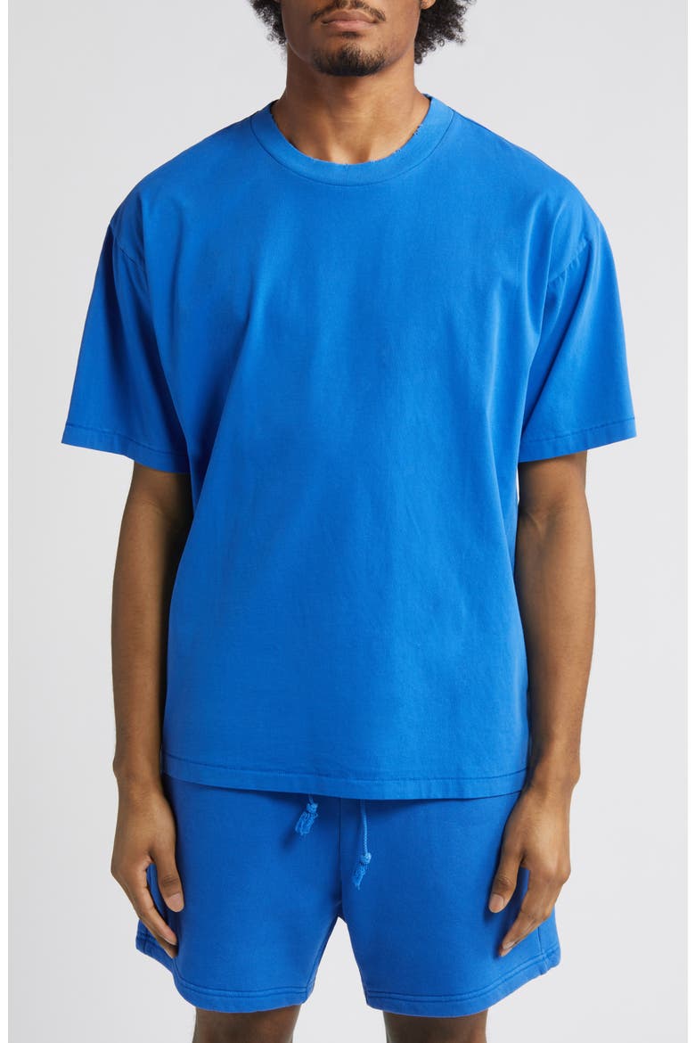 Core Oversize Organic Cotton Jersey T-Shirt, Main, color, VINTAGE COBALT