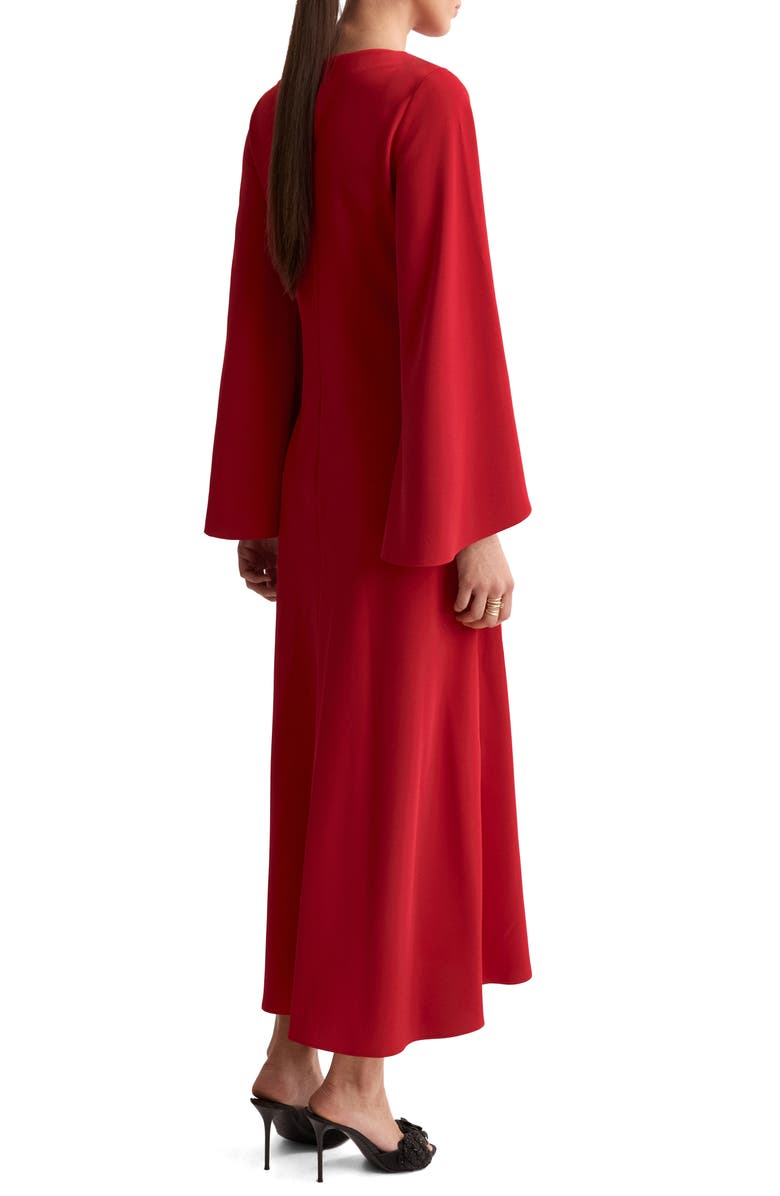 MANGO Side Twist Dress, Alternate, color, Red