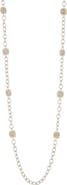 Juvell Two-Tone CZ Twisted Station Necklace