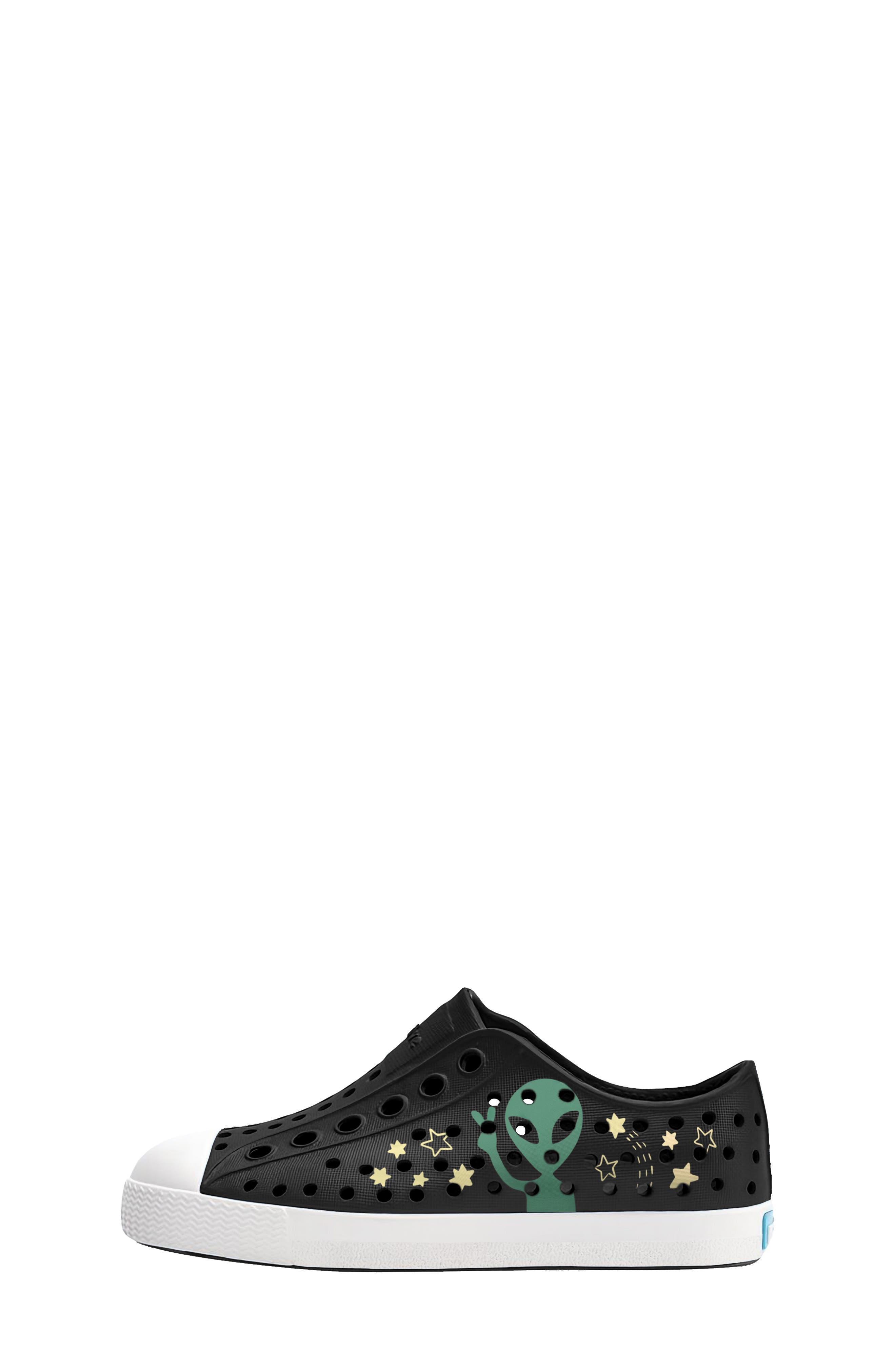 Native Shoes Jefferson Colorblock Sugarlite Slip-On Sneaker, Alternate, color, Jiffy Black/ Shellwhite