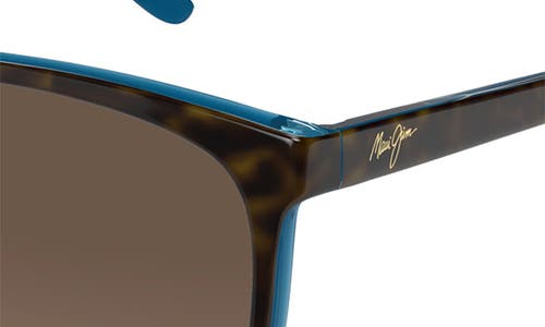 Maui Jim Rose Ocean 57mm Gradient Polarized Cat Eye Sunglasses In Brown