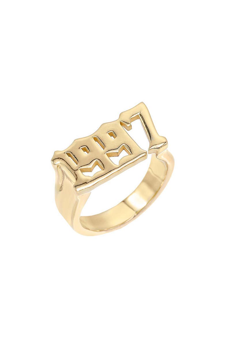 Personalized Year Ring, Main, color, GOLD