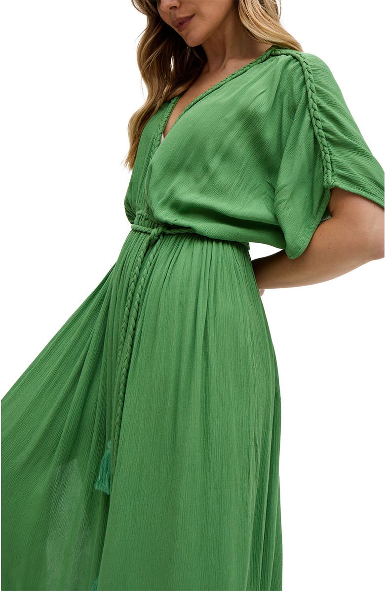 Raffya Diamond Plait Neck Maxi Dress, Alternate, color, 