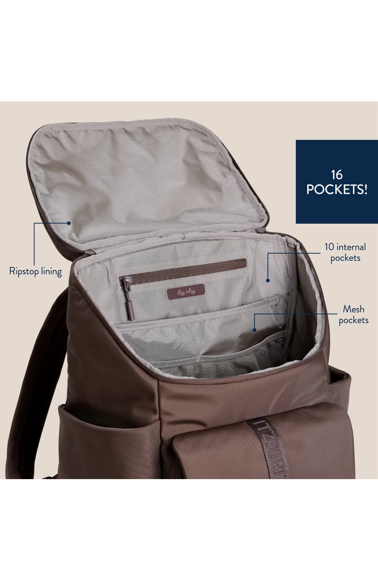 Itzy Ritzy Belong Bucket Backpack, Alternate, color, Chocolate