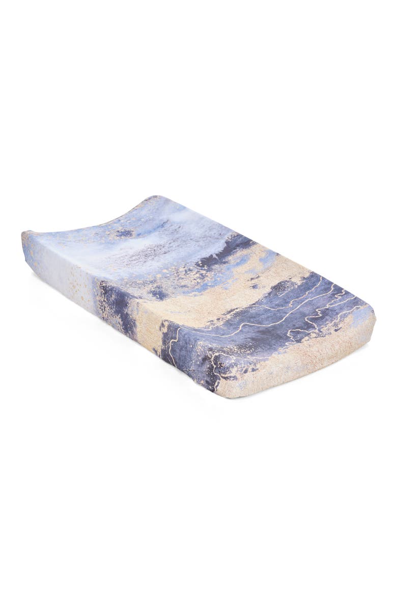 Jersey Changing Pad Cover, Alternate, color, MIDNIGHT SKY