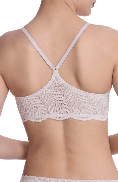 Natori Front Close Racerback Underwire T-shirt Bra In Gray