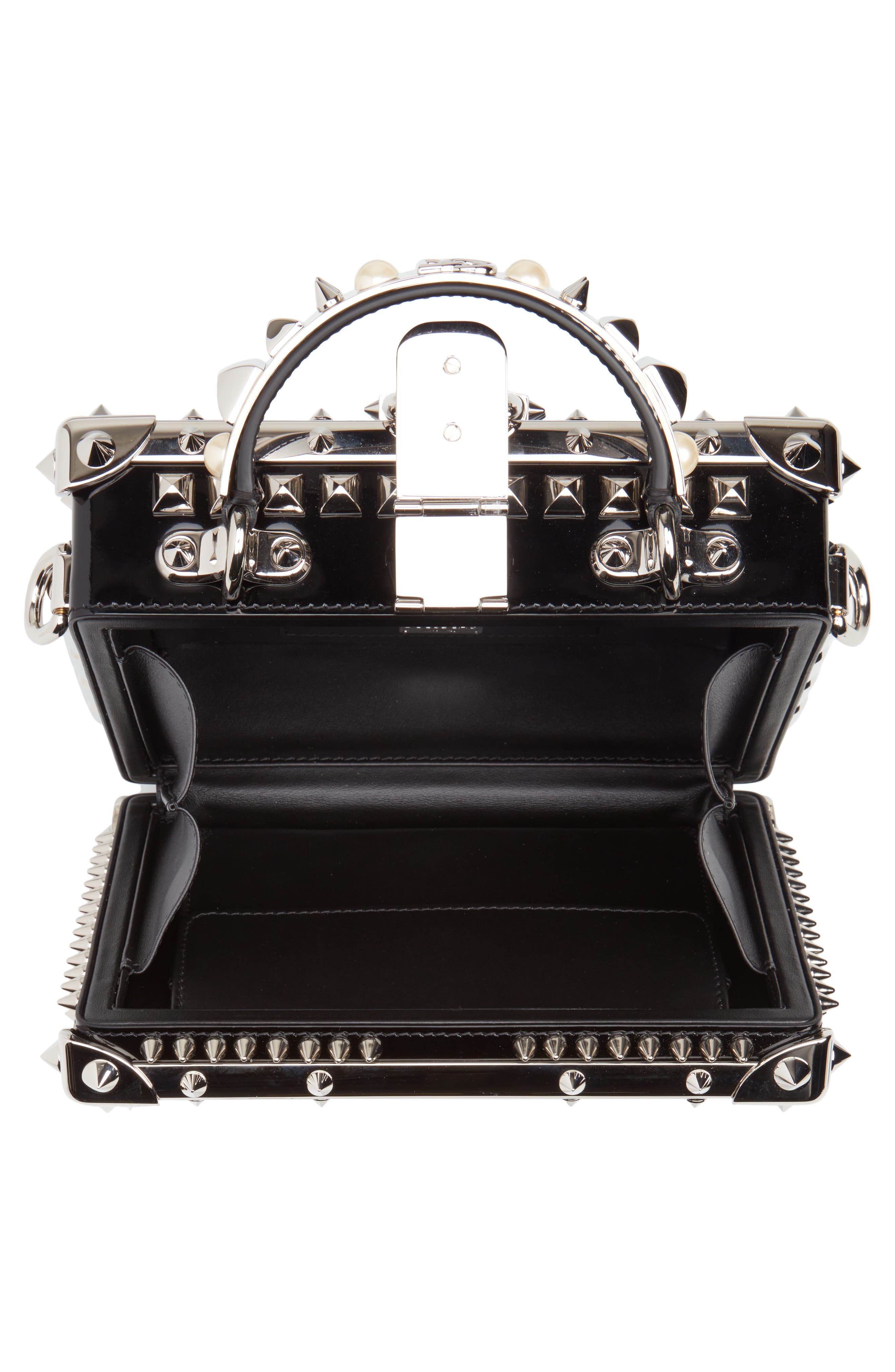 Dolce&Gabbana Dolce Box Top Handle Bag, Alternate, color, 