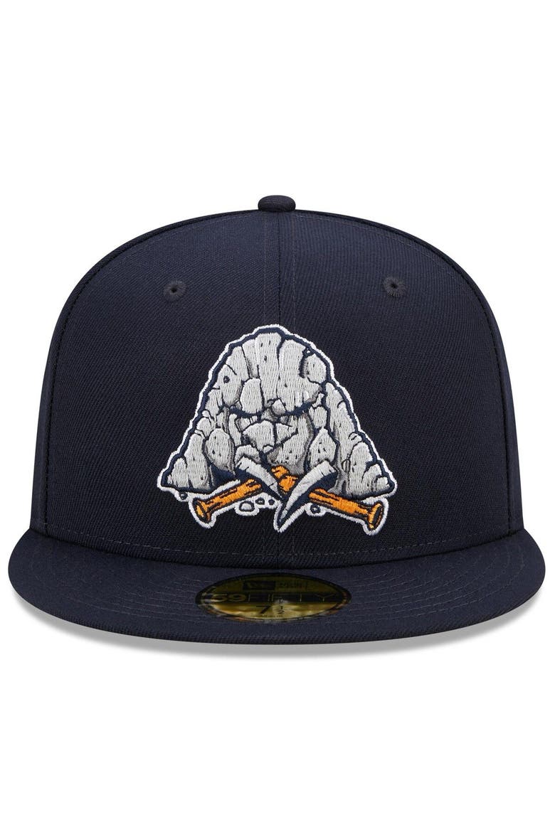 Men's New Era Navy Midland Rockhounds Marvel x Minor League 59FIFTY Fitted Hat, Alternate, color, Navy