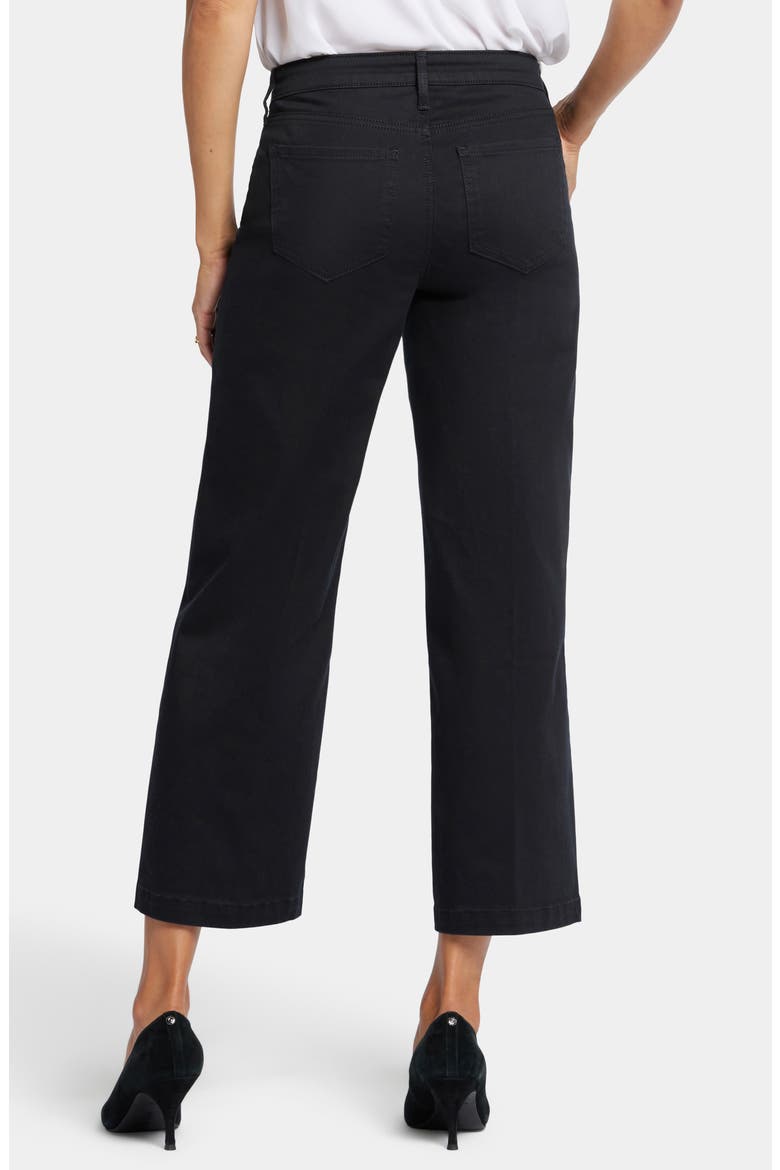 Teresa Ankle Wide Leg Jeans, Alternate, color, BLACK