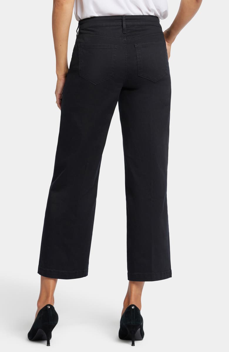NYDJ Teresa Ankle Wide Leg Jeans, Alternate, color, Black