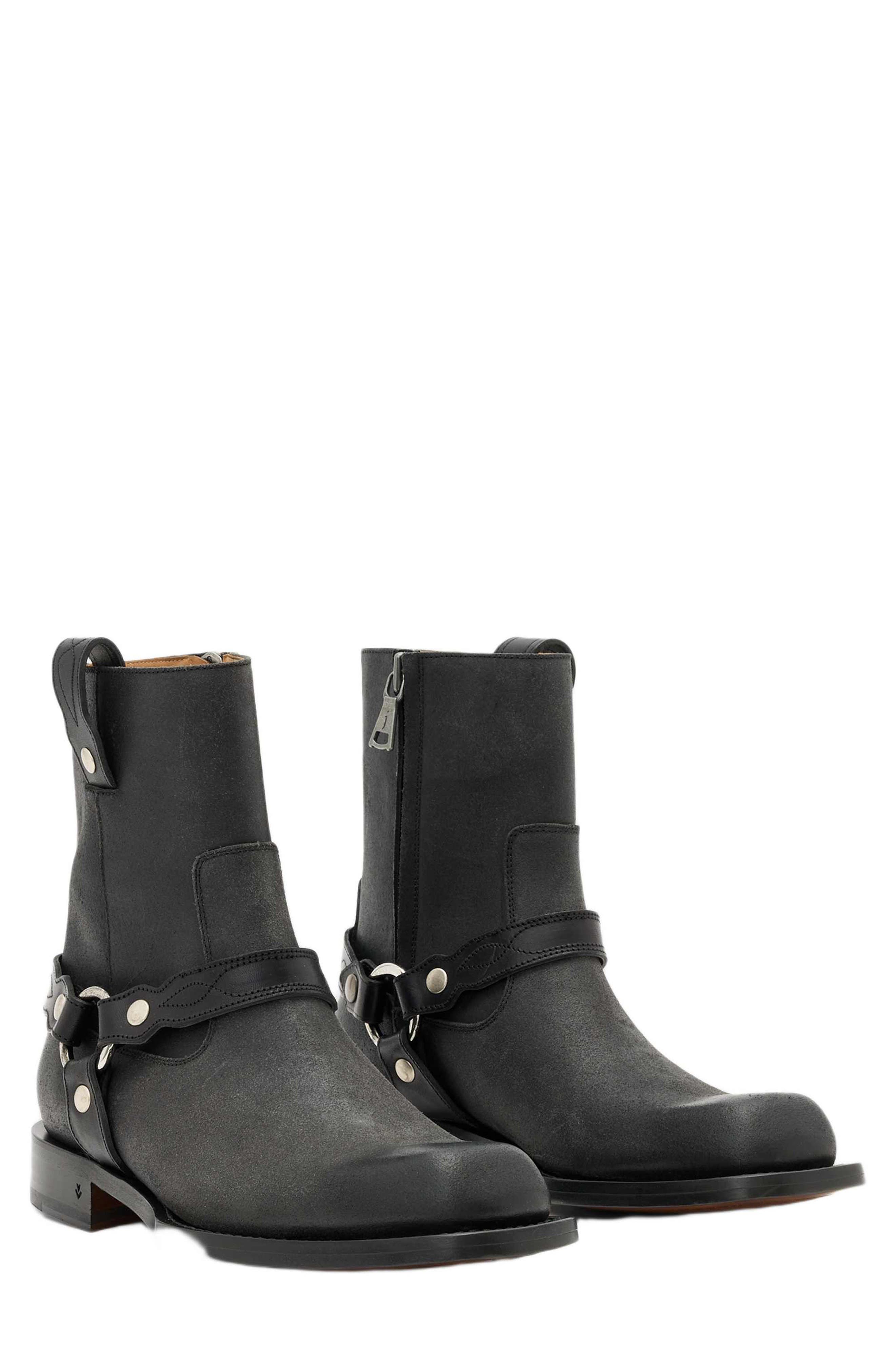 John Varvatos Broome Harness Boot, Main, color, Black