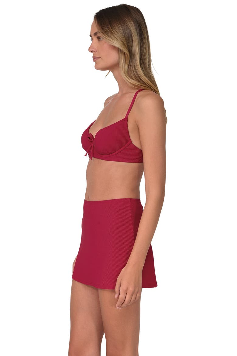 Bree Cover-up Mini Skirt, Alternate, color, Cherry Pie Scrunch