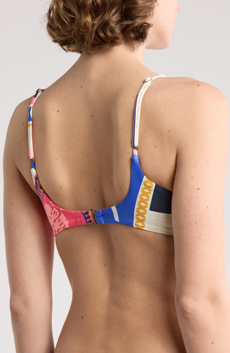 Maaji Paradise Postals Liberties Bralette Bikini Top, Alternate, color,