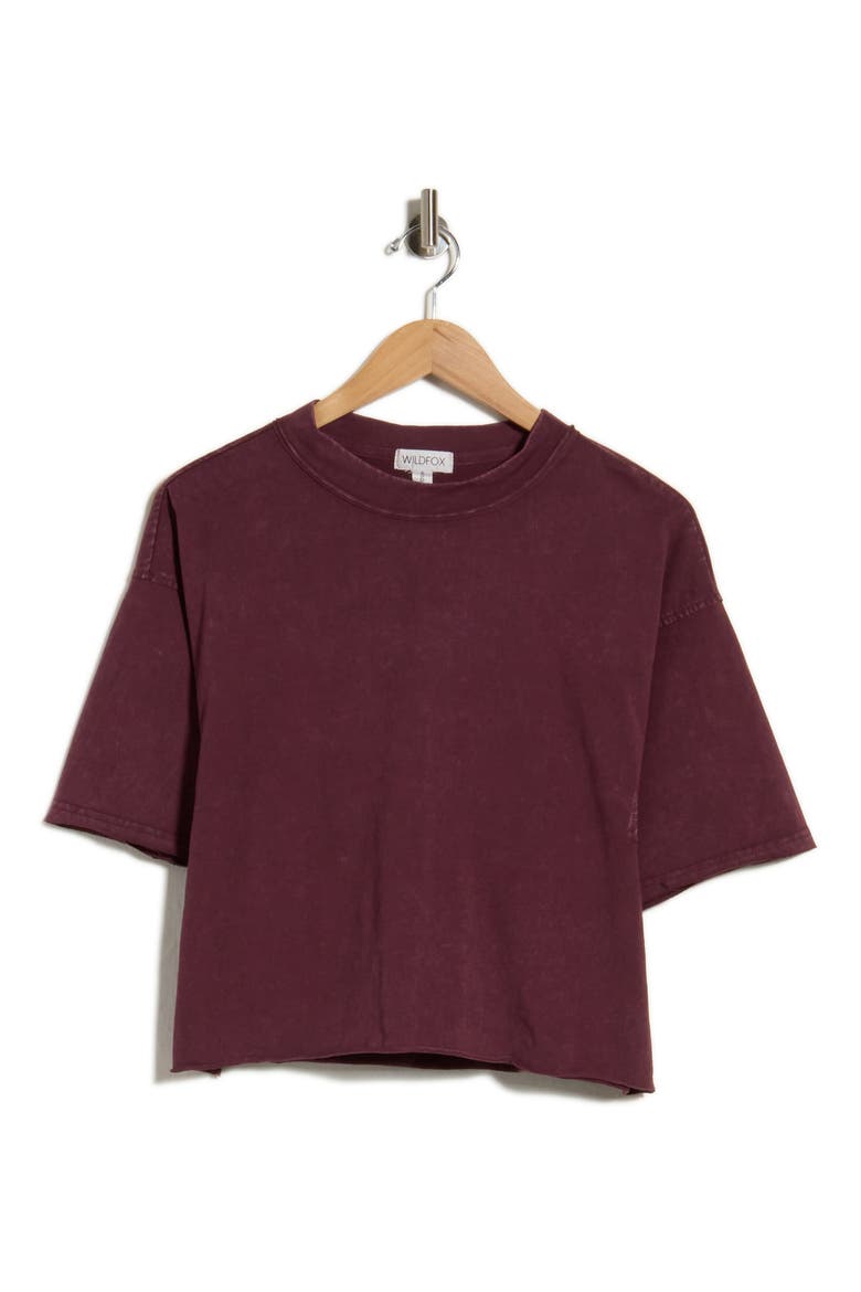 Maeve Washed Cotton T-Shirt, Main, color, VINEYARD WINE
