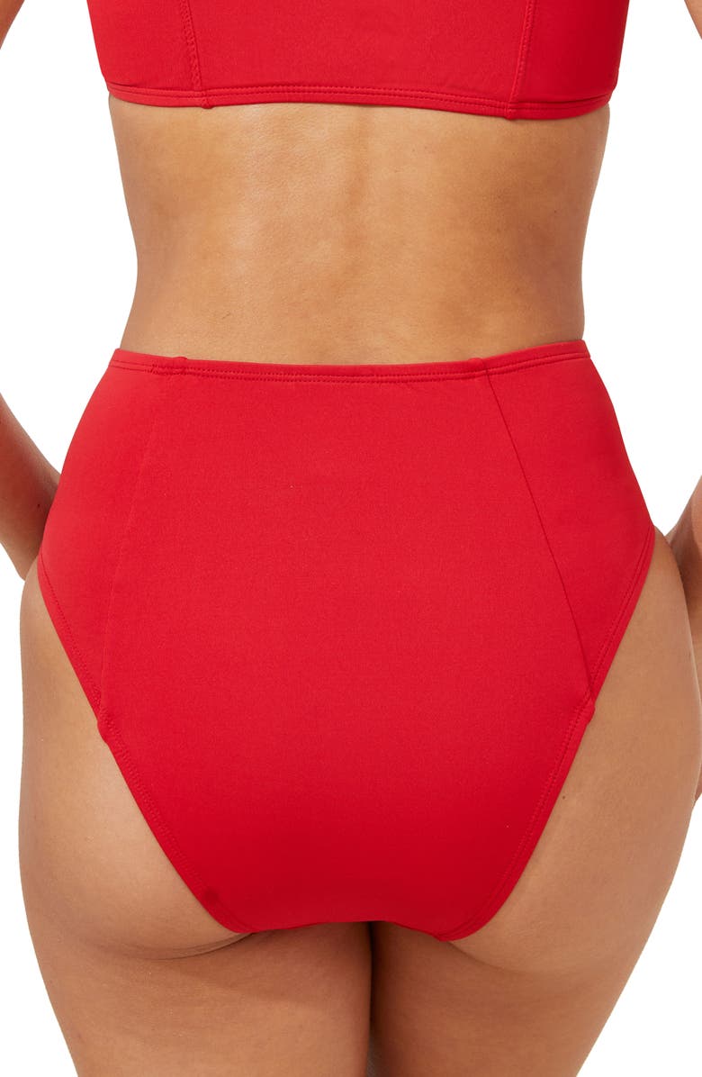 Andie High Waist Cheeky Bikini Bottoms, Alternate, color,