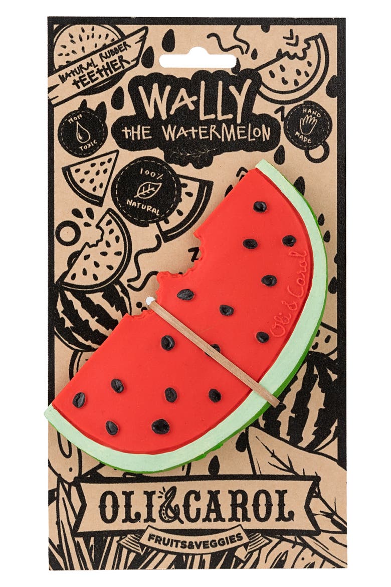 Wally the Watermelon Teething Toy, Alternate, color, NO COLOR
