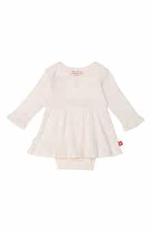 Magnetic Me Whipped Cream Ribbed Magnetic Bodysuit Dress