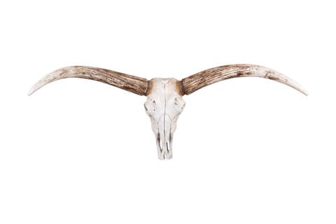 Resin Steer Skull Wall Décor