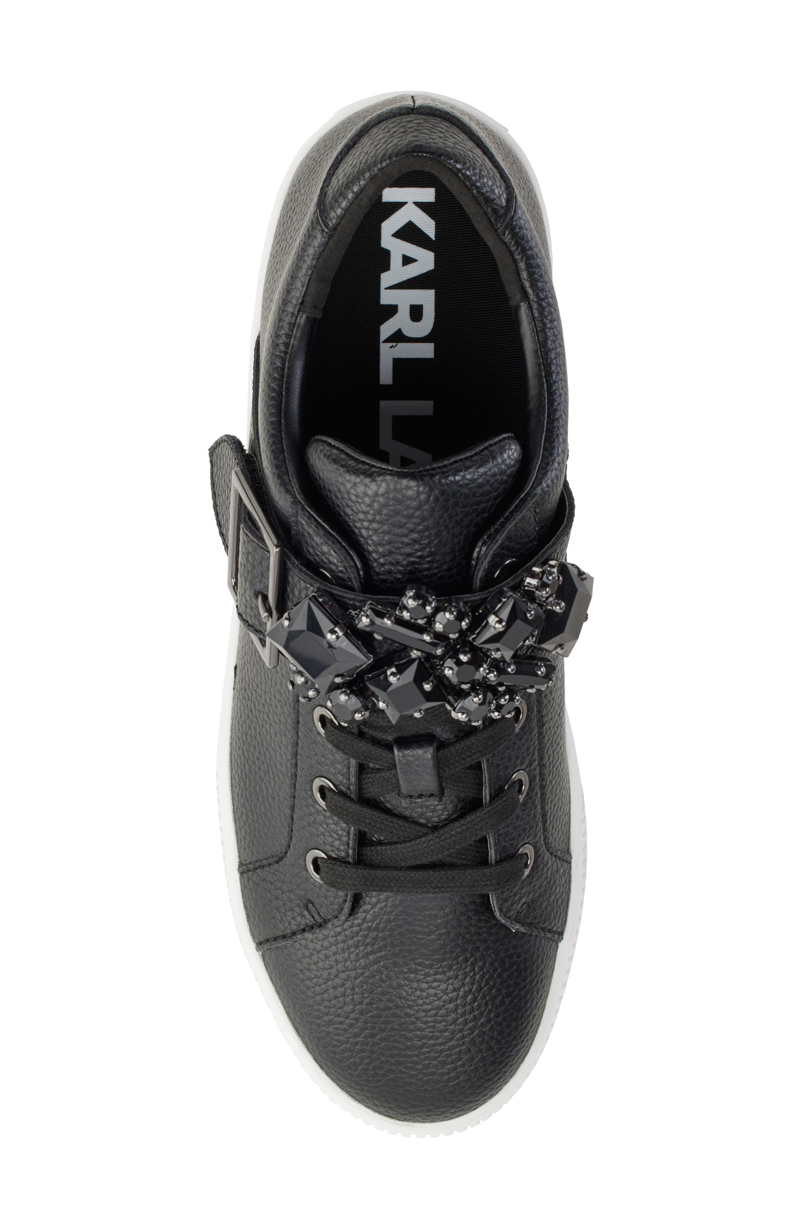KARL LAGERFELD PARIS Verio Platform Sneaker, Alternate, color, Black