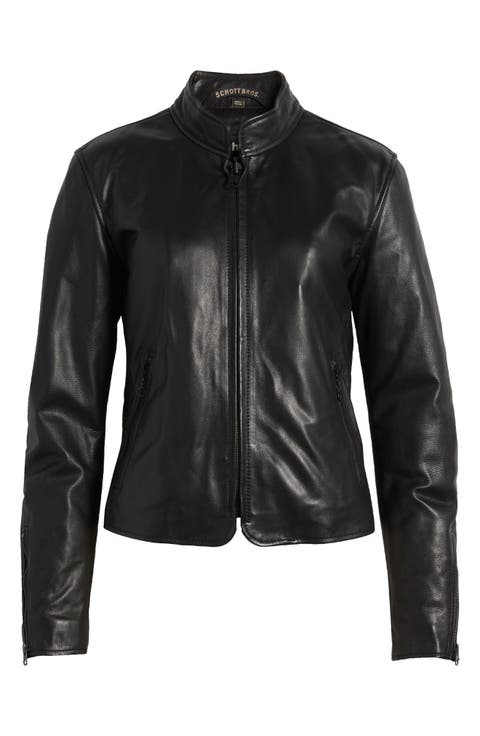 Women's Cropped Leather & Faux Leather Jackets | Nordstrom Women's Cropped Leather & Faux Leather Jackets | Nordstrom