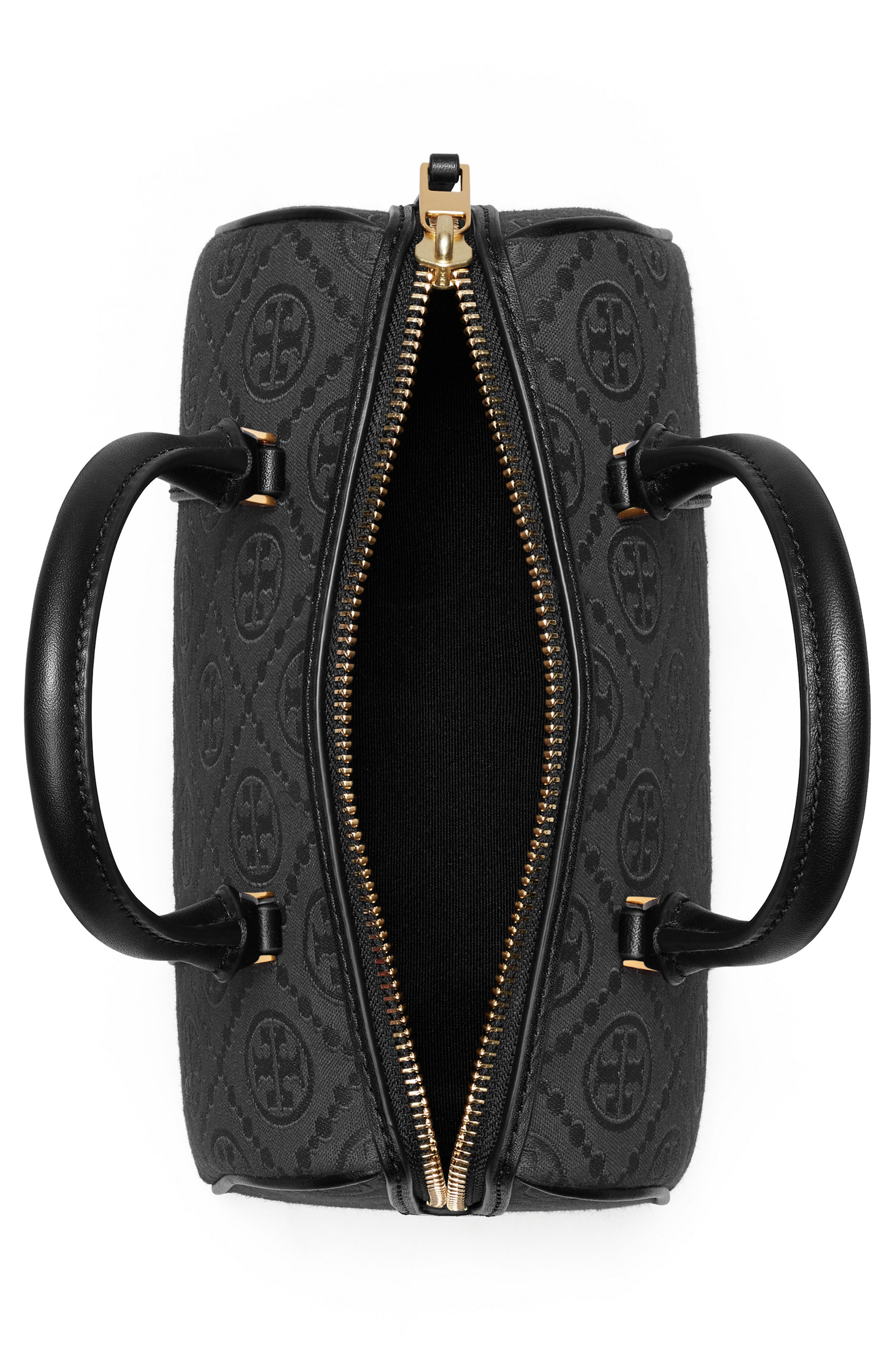 Tory Burch Mini T Monogram Barrel Bag, Alternate, color, 