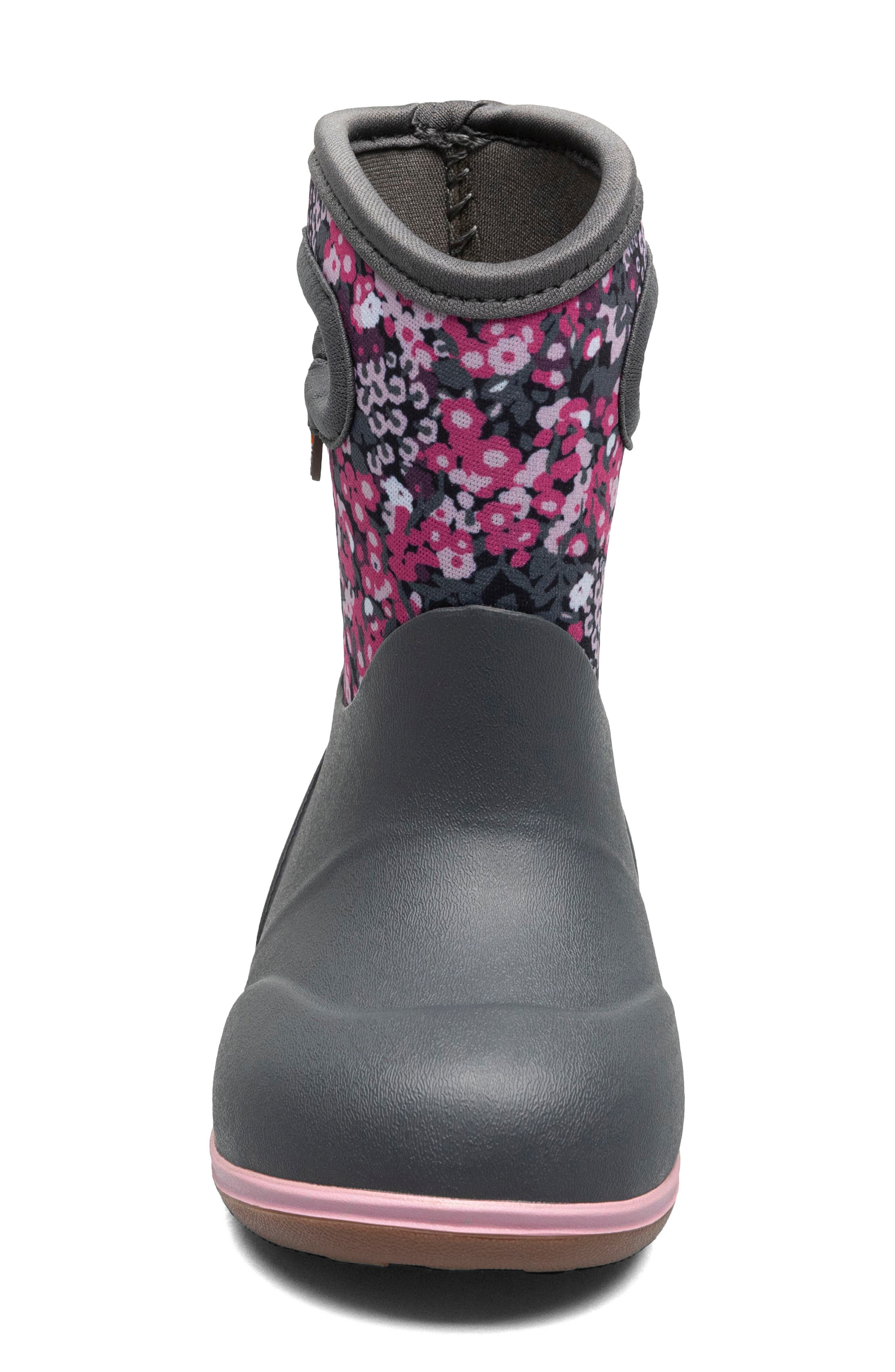 Kids' Baby Classic Impressionist Waterproof Rain Boot, Alternate, color, DARK GRAY MULTI