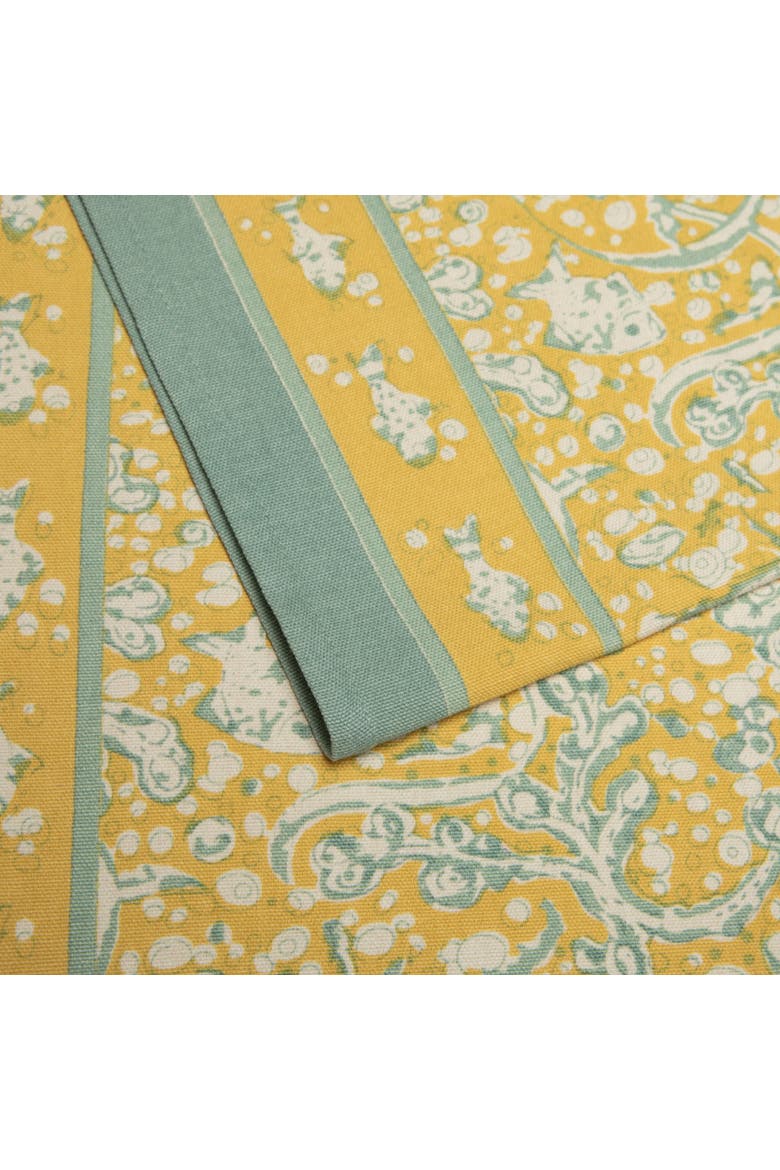 La Mer Runner, Alternate, color, Aqua/Citrine 16" x 72"