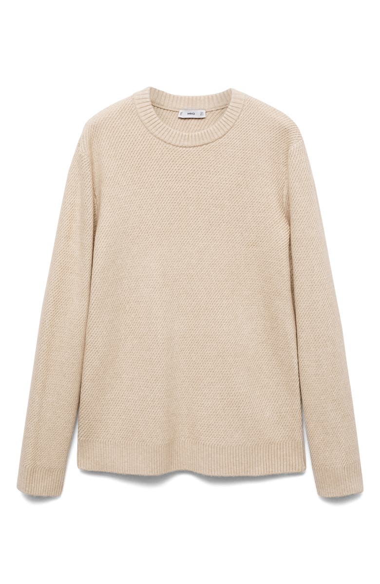 MANGO Regular Fit Sweater, Main, color, Sand