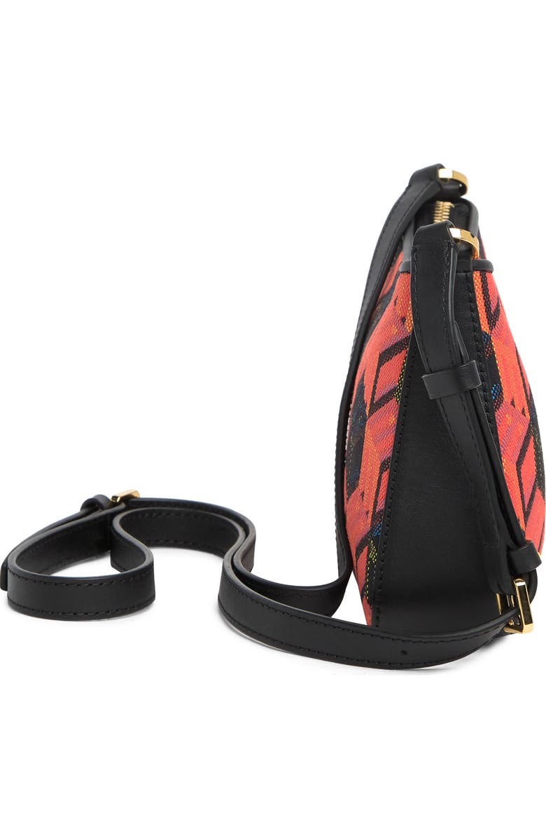 MCM Cubic Logo Jacquard Shoulder Mini Bag, Alternate, color,