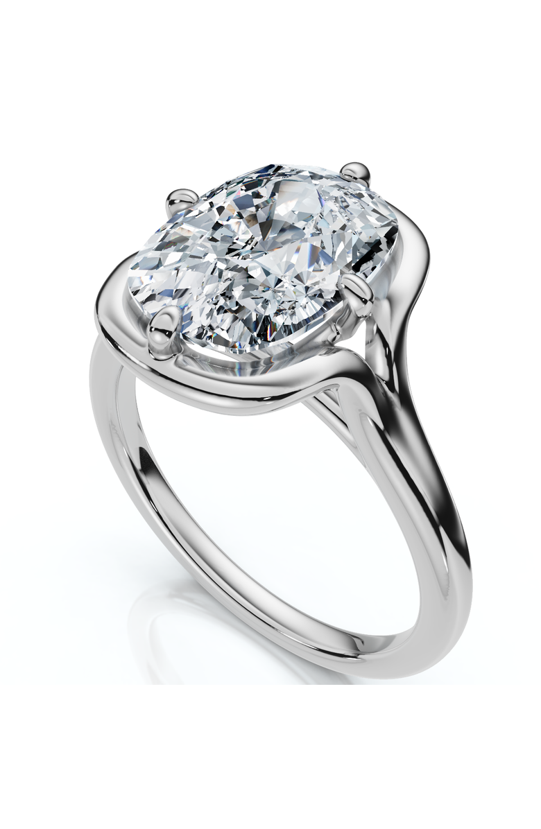 Bliss Diamond Certified 3Ct Sylva Elongated Cushion Diamond Engagement Ring 14k Gold Lab Grown, Alternate, color, 14K White Gold