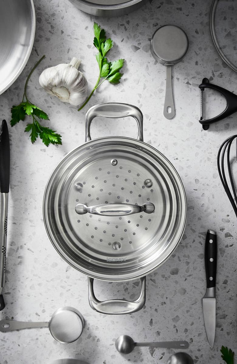 Cuisine::pro<sup>®</sup> iconiX<sup>™</sup> Steamer Insert with Lid, Alternate, color, Silver