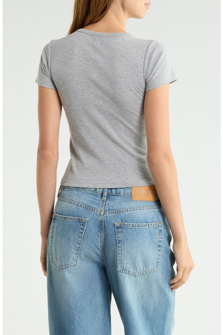 Flirt Dice Crop T-Shirt, Alternate, color, GREY