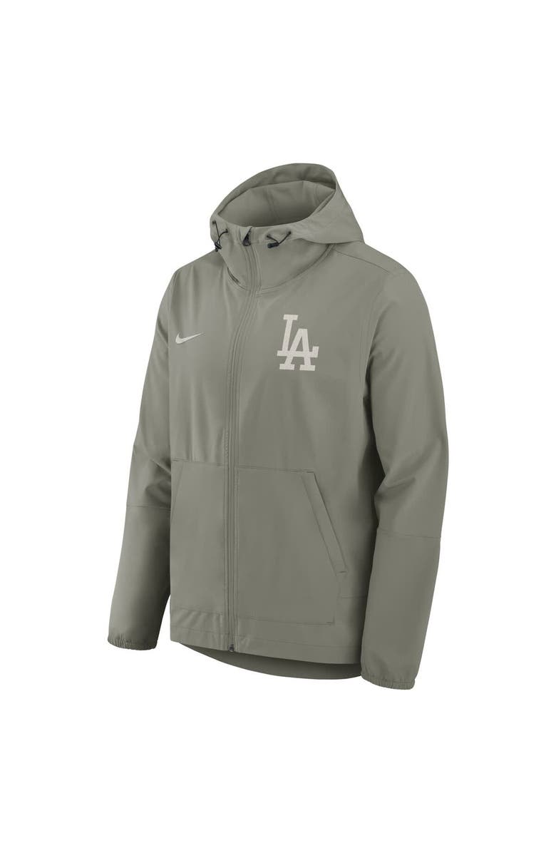 Nike Men's Nike Olive Los Angeles Dodgers Unlimited Packable Full-Zip Hooded Jacket, Alternate, color, Olive