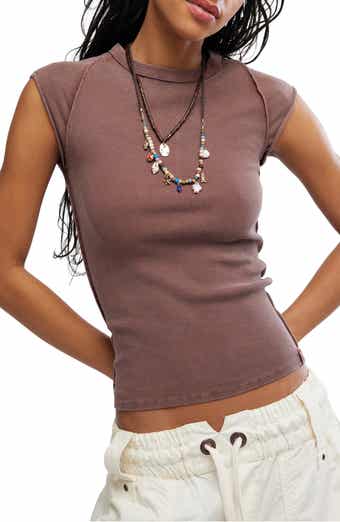 Ever Had Cap Sleeve Cotton T-Shirt