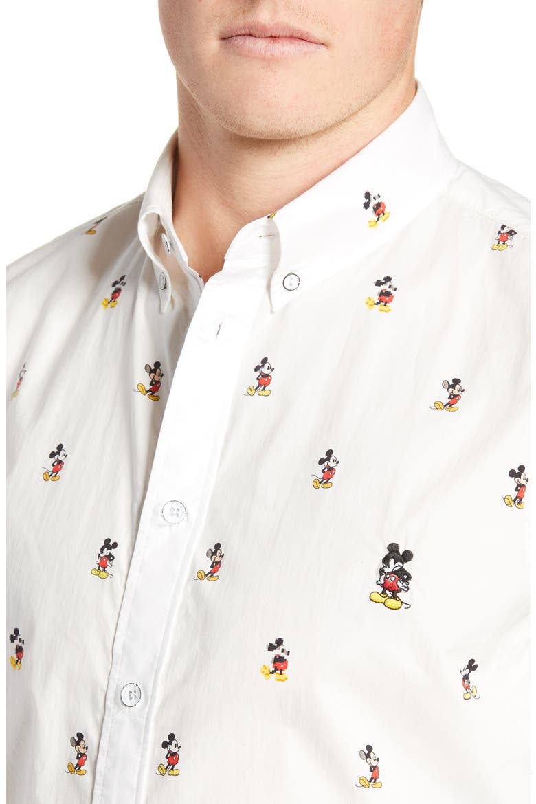 Mickey Mouse Fit 2 Tomlin Sport Shirt, Alternate, color, WHITE MULTI