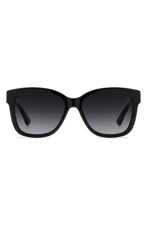 Stuart Weitzman 53mm Gradient Square Sunglasses In Black