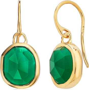 イヤリング Mini Slot Earring - Ivi - Green - Or Ivi Mini Slot Earring - Green - Or Gold | Oorsteker